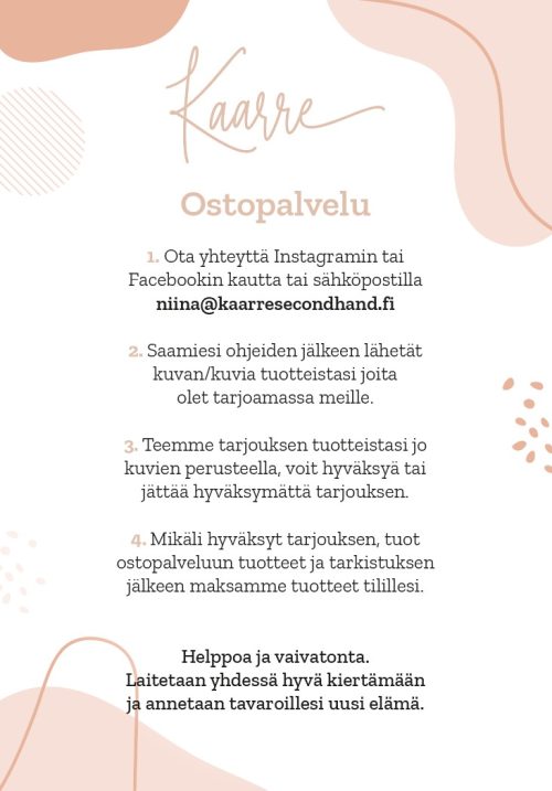 Kaarre Second Hand - Ostopalvelu